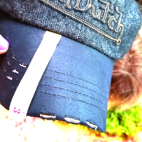 VON DUTCH Embroidery Black Wool Baseball Sporty Grey Vintage Round Bill  Hat NEW - Picture 12 of 13